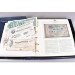 A collector's Folder of Historic German Banknotes, (1871-1945), not complete, together with a