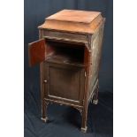 A cabinet gramophone, Academy, with Academy sound box (incomplete, no winder, lid detached)