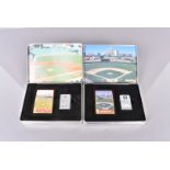 Two Limited Edition Major League Baseball Stadium Collector's sets, both dated 2004, comprising