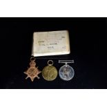 A WWI Military Mounted Police trio, awarded to Lance Corporal James Goodwin (2030), complete with