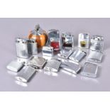 A collection of Ronson Pocket and Table lighters, to include Standard, Adonis, Capri, Whirlwind