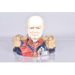 Michael Sutty, Sir Winston Churchill porcelain bust, from the Military and Naval Bust series,