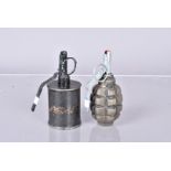 Two inert grenades, comprising an RG-42 and an F-1 pineapple (2)