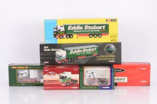 Corgi Eddie Stobart Diecast Haulage Vehicles, six boxed examples 1:50 scale, Sights and Sounds