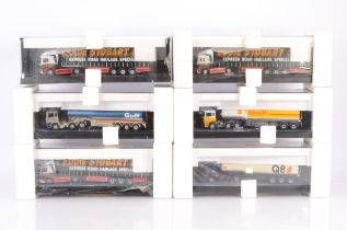 Corgi Eddie Stobart and Other Diecast Haulage Vehicles, five 1:50 scale examples Modern Trucks all