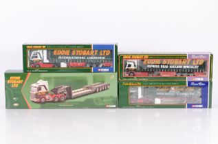 Corgi Eddie Stobart Diecast Haulage Vehicles, four boxed 1:50 scale limited edition examples,