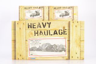 Corgi Eddie Stobart Heavy Haulage, three boxed examples, CC12305 (in dispatch box) comprises two