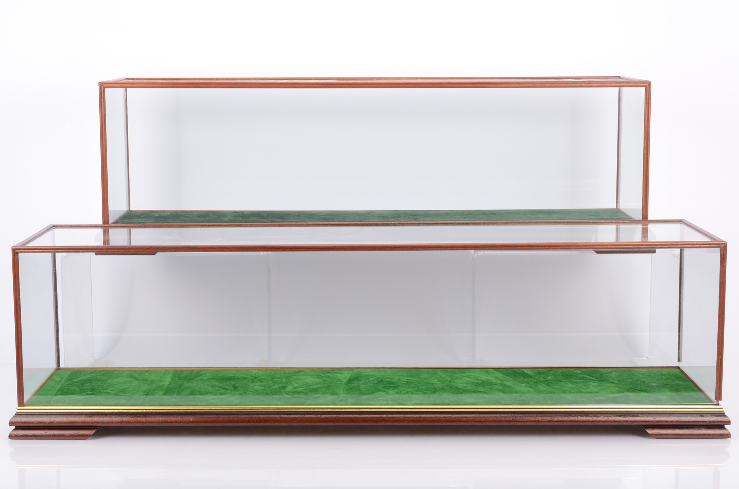 An assortment of glazed Display Cabinets suitable for Locomotives Stationary Engines &c, all with - Image 2 of 3