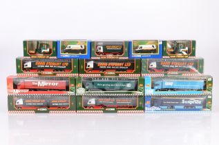 Corgi Eddie Stobart Diecast Haulage Vehicles, a boxed group includes fifteen articulated trucks,