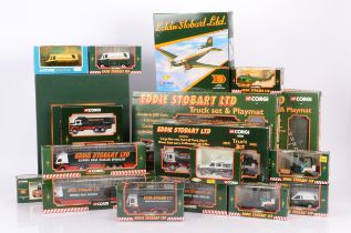 Corgi Eddie Stobart Diecast Haulage and Delivery Vehicles, a boxed group includes three