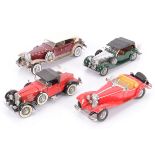 Franklin Mint 1:24 Scale Vintage Cars, four boxed examples, 1930 Duesenberg Tourster, 1938 Alvis (