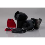 Two Minolta Mount Reflex Lenses, Tamron SP 500mm f/8 Tele Macro lens, with Adatall 2 Minolta