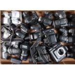 A Tray of Fujifilm Finepix Digital Cameras, models include S2 pro, S700, S5800, S20 Pro, S1000,