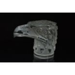 An early 20th century Rene Lalique clear glass Eagle car mascot, marked R. Lalique, with some