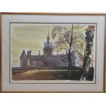 Edwin La Dell (British 1914-1970), A limited edition Lithograph of Fettes College, no. 18 of 75