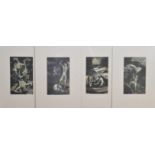 Keith Vaughan (British 1912-1977), Eight prints for Arthur Rimbauds 'A Season in Hell', 1949, all