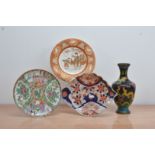 A collection of late 19th and early 20th century Chinese and Japanese ceramics, comprising, one