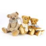 A Treasures-n-Pleasures Lottie teddy bear, with silver collar, designed by Sue Hobbrough, 1 of 1