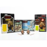 Vintage Star Wars ROTJ Ewok Figures & Accessories, Ewok Combat Glider, Ewok Assault Catapult, Wicket