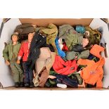 Vintage Action Man, including five dressed figures, a quantity of weapons and accessories from