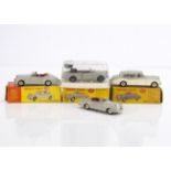 Dinky Toys Luxury Cars, 194 Bentley Coupe (2), one with red interior, one dark red interior, 198