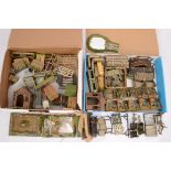 Britains Miniature Garden and other Makers Model Garden Accessories, Britains including, beds,