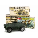 Vintage Action Man Vehicles & Accessories, including Qualitoy Timber Products Command HQ, Palitoy