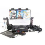 Sega Mega Drive Console & Games, Sega Mega Drive with cables, four controllers (three official),