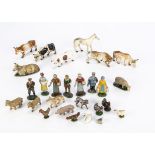 A lot of Wend-al of Blandford and Quiralu France aluminium farm items comprising animals (49),