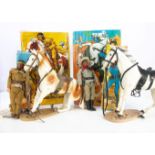 Marx Toys The Lone Ranger Action Figures & Accessories, The Lone Ranger, Tonto, Silver and Scout, in