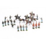 Britains North American military figures comprising ACW Confederate troops on horse (10) and foot (