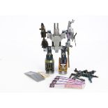 Vintage G1 Decepticon Transformer Bruticus, comprising all five Combaticons, Onslaught, Vortex,