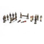 A lot of Britains Royal Army Medical Corps figures comprising pre (2) and post (8) WW2 version