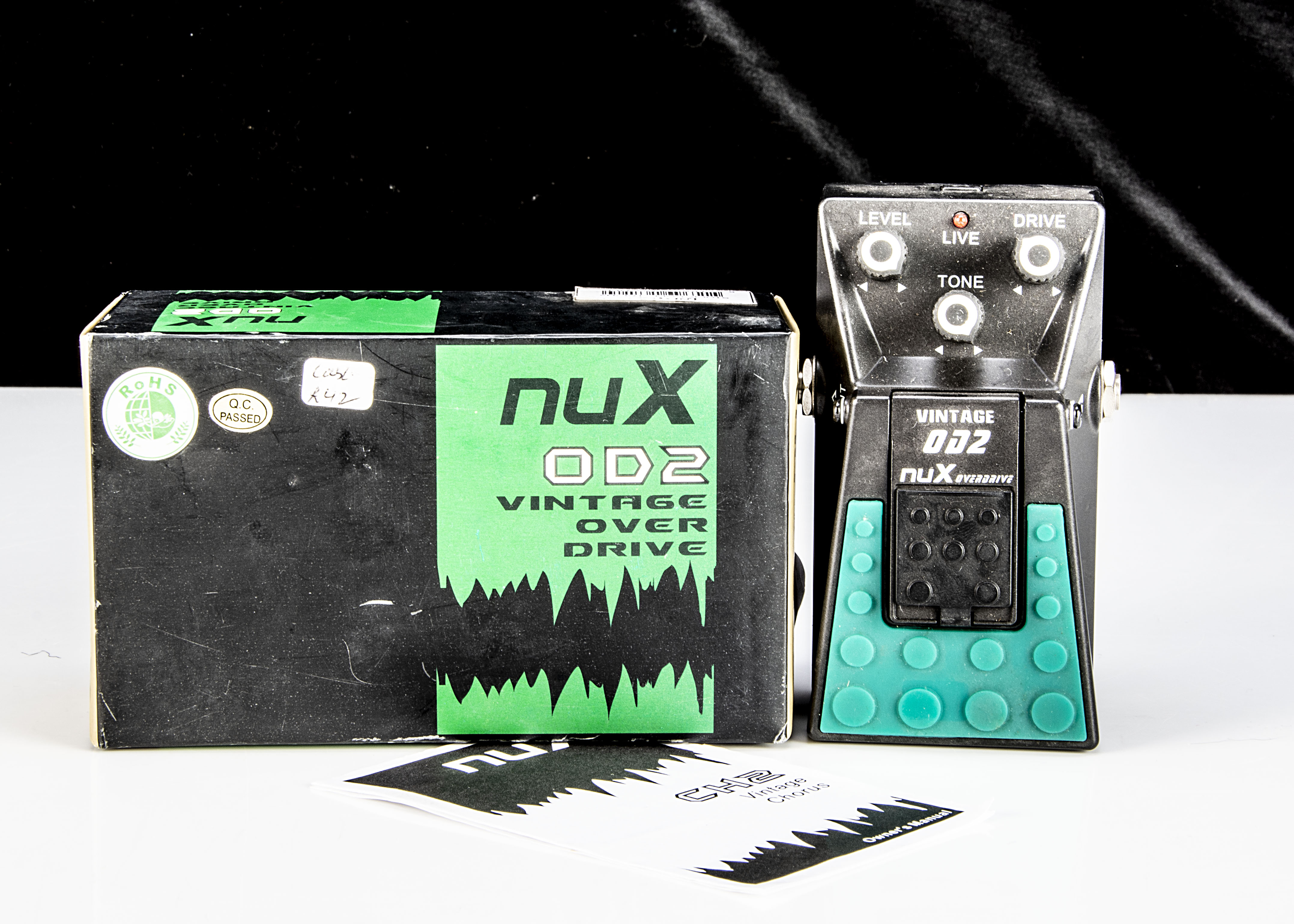 nuX Guitar Pedal, a nuX 0D2 Vintage Over Drive guitar pedal, good condition, untested