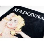 Madonna Erotica Towel, 1993 Madonna 'Erotica' Towel by Boy Toy Inc. - measures 30" by 60" approx and