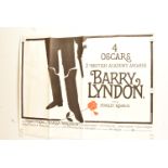 UK Quad cinema posters, Five UK Quad cinema posters comprising Barry Lyndon (1975) "Oscars"