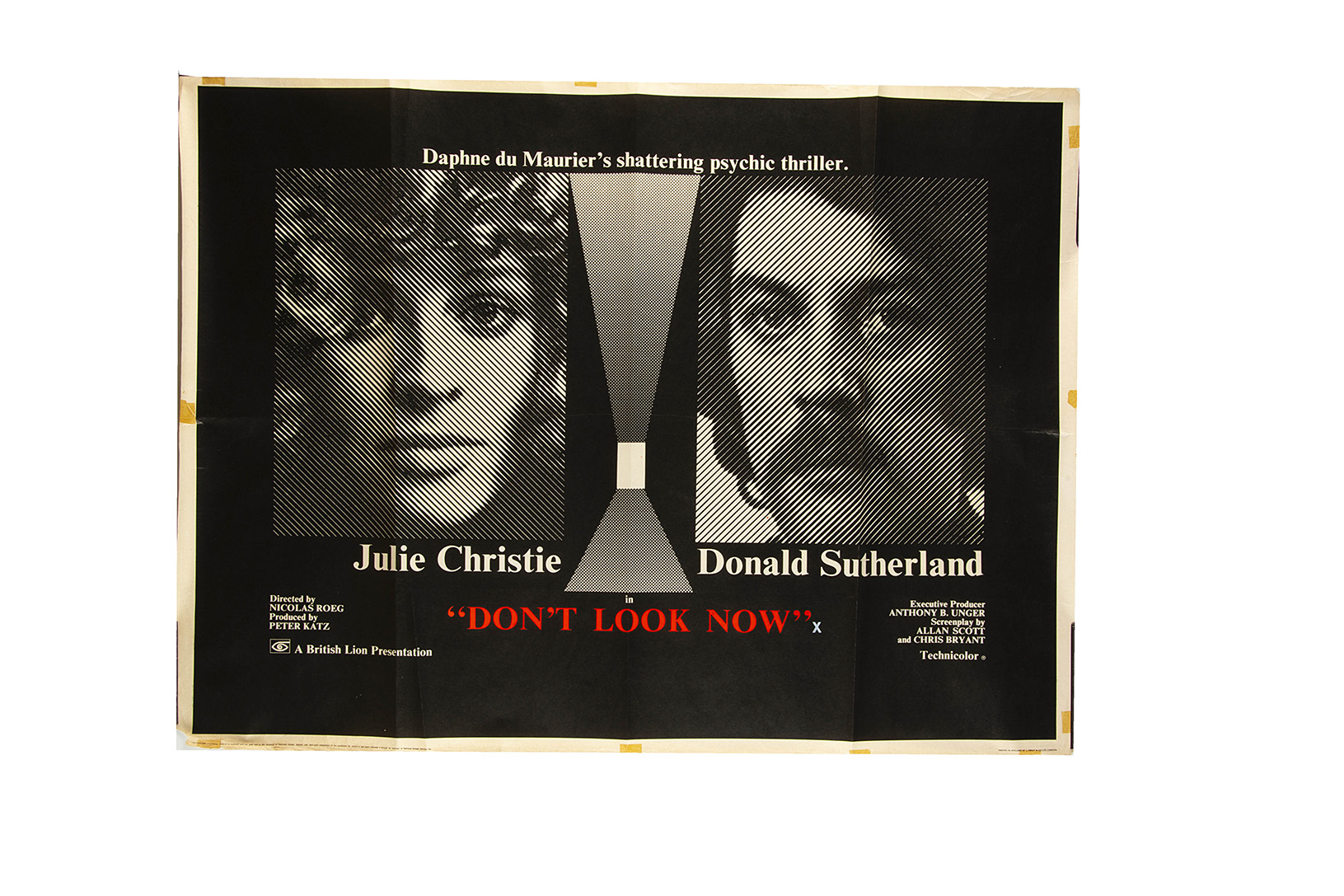 Don’t Look Now Quad Poster, a (1973) UK Quad cinema poster, starring Donald Sutherland and Julie