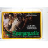 Emmanuelle Quad Poster, Emmanuelle (1974) UK Quad cinema poster, this the debut in the Emmanuelle