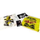 Sex Pistols Handkerchiefs plus, two Sex Pistols cotton handkerchiefs: The First US Tour and Crime