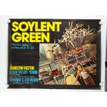 Soylent Green UK Quad Poster, Soylent Green (1973) UK Quad cinema poster, with John Solie