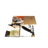 Led Zeppelin LPs, four UK release albums comprising Led Zeppelin (Orange Lettering on Sleeve -