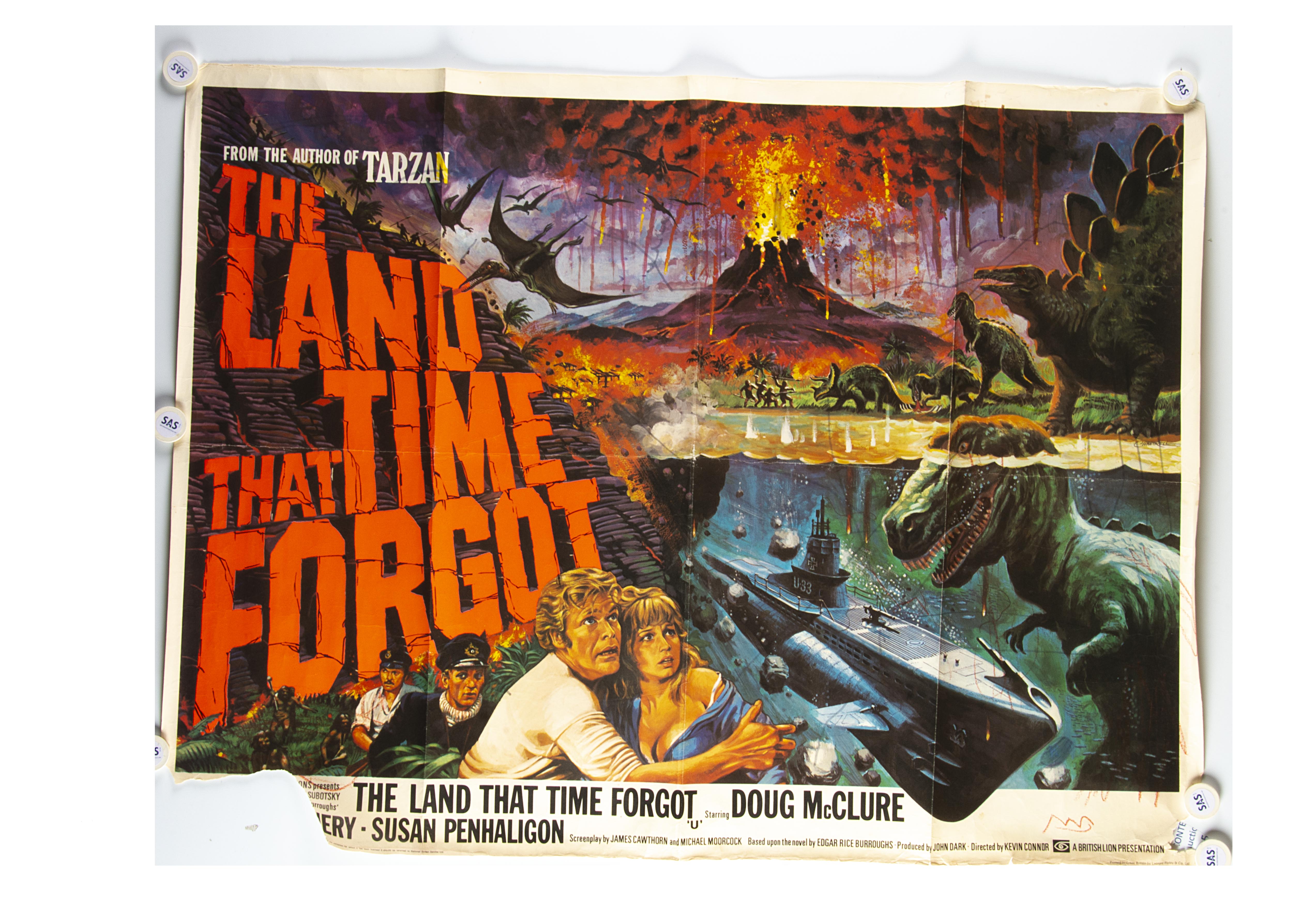 The Land That Time Forgot Quad Poster, The Land That Time Forgot (1974) UK Quad cinema poster,