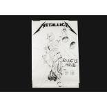 Kiss / Metallica Tour Posters, three A1 size posters comprising Metallica - And Justice For All -