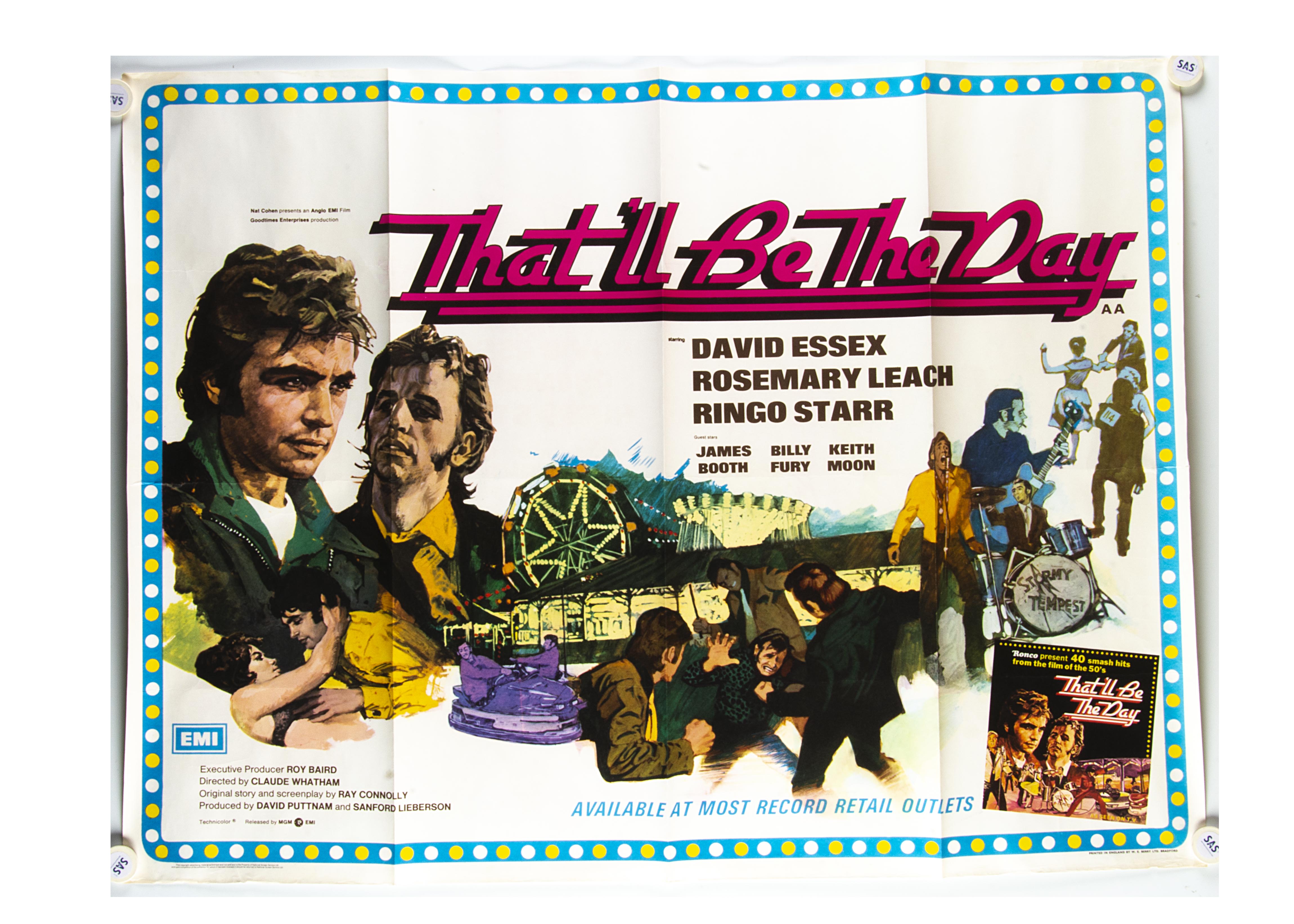 That'll Be The Day Quad Poster, That'll Be The Day (1973) UK Quad cinema poster, starring David