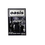 Oasis / Clash Posters, six posters comprising two promoting Be Here Now (one 60" by 40" approx,