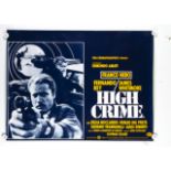 High Crime Quad Poster, High Crime (1973) UK Quad cinema poster, a scarce unfolded Quad for this
