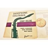 Sonny Rollins LP, Saxophone Colossus LP - Original UK Release 1956 on Esquire (32-045) - Fully