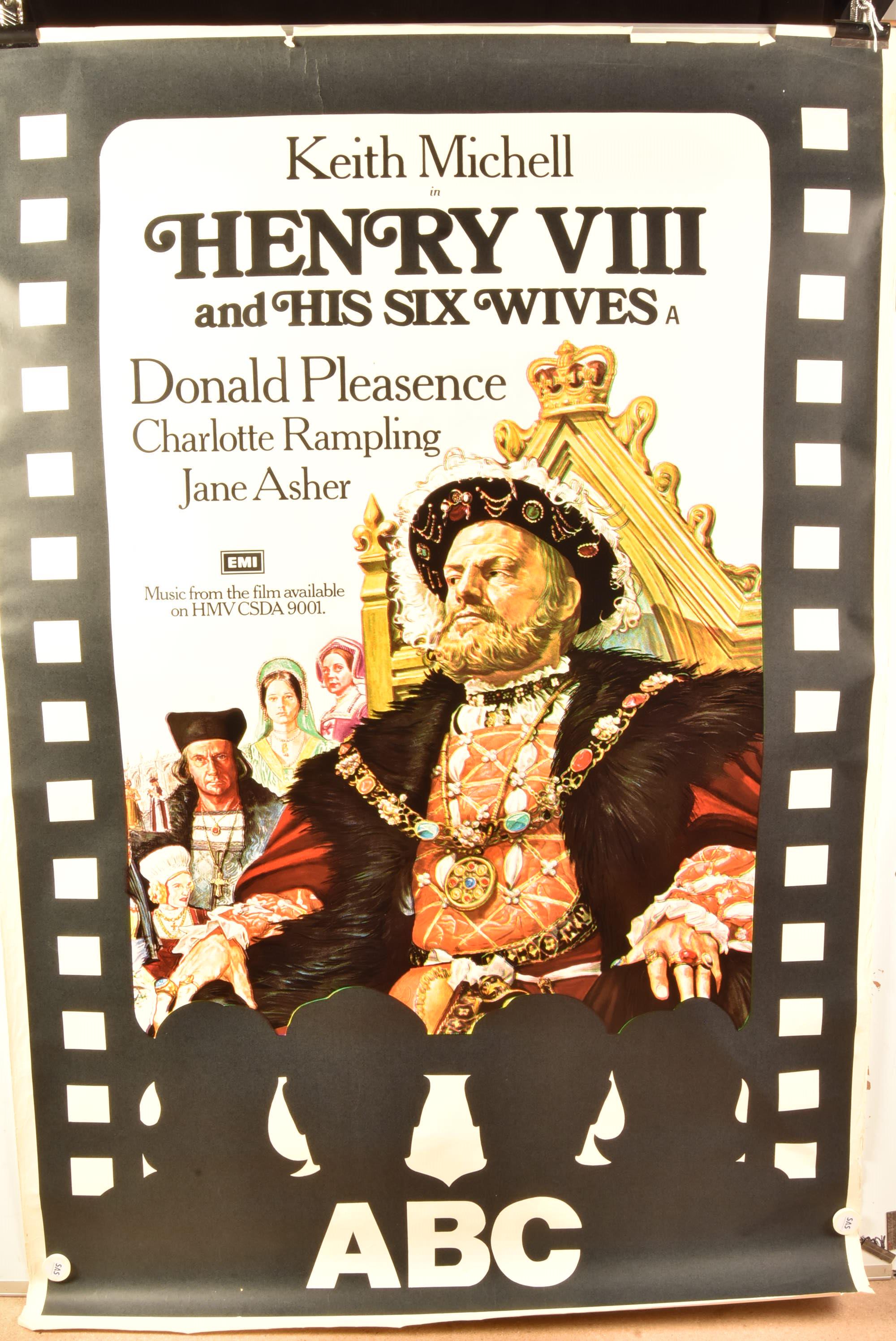 UK Bus Stop Posters, Seven UK Bus Stop cinema posters: Henry VIII and His Six Wives (1972), two of