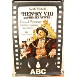 UK Bus Stop Posters, Seven UK Bus Stop cinema posters: Henry VIII and His Six Wives (1972), two of