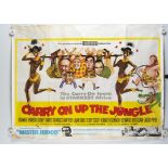 Carry On Up The Jungle UK Quad, Carry On Up The Jungle (1970) UK Quad cinema poster, starring